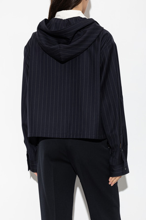 Acne Studios Casaco de lã com capuz