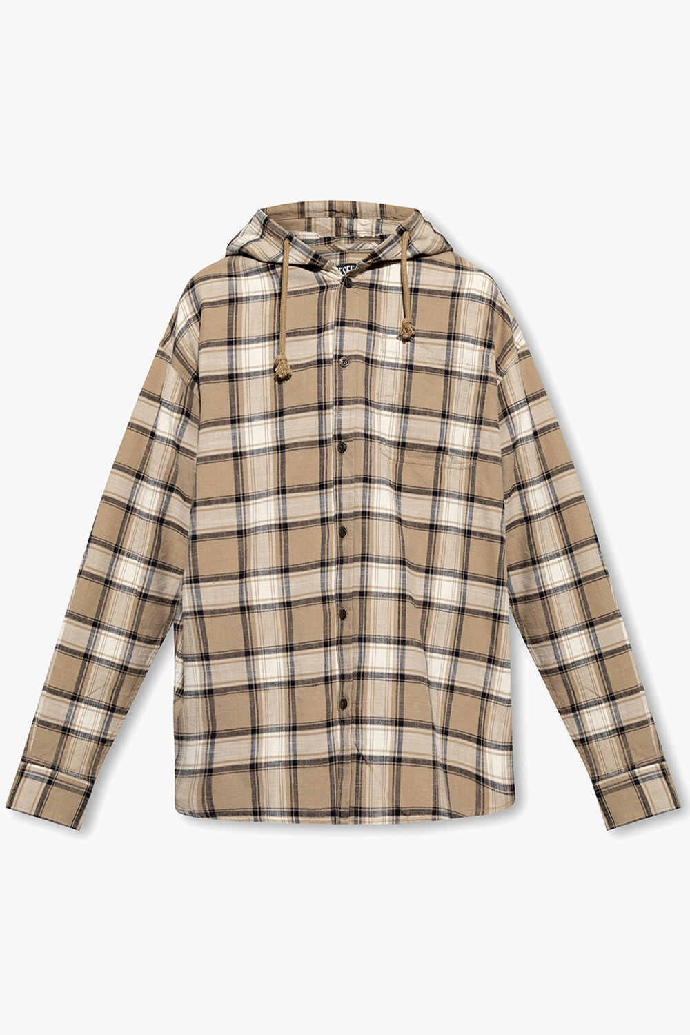 Diesel ‘S-DEWNY’ checked hoodie shirt