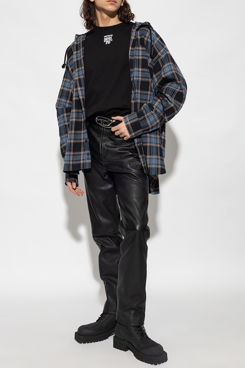 Diesel ‘S-DEWNY’ checked shirt