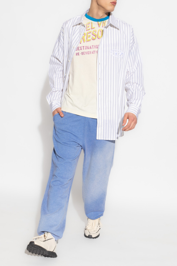 Diesel ‘S-DOUBLY-STRIPE’ striped rejina shirt