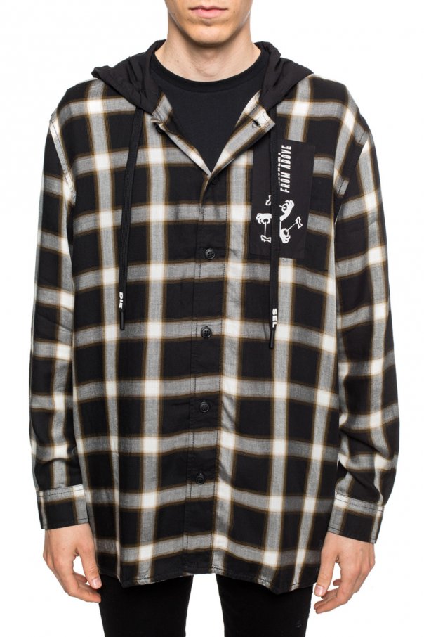 diesel hooded shirt