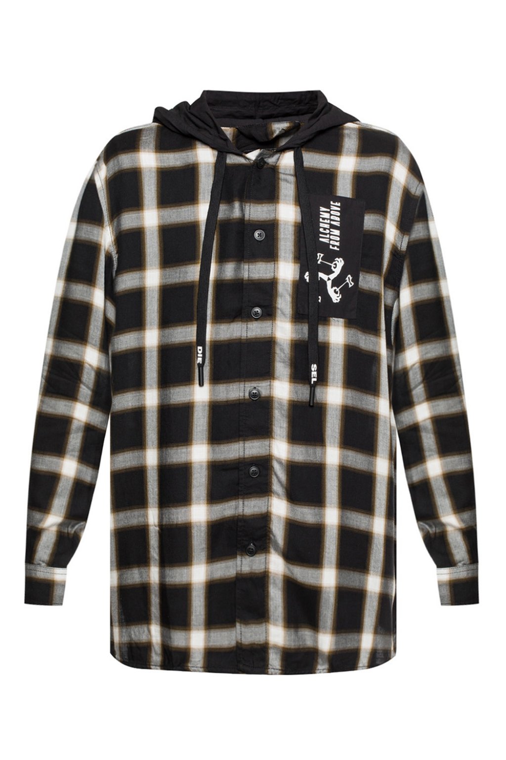 diesel hooded shirt