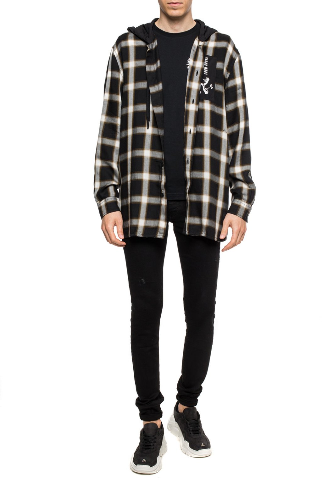 diesel hooded shirt