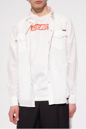 Diesel 'S-EAST-LONG-HS'  shirt with pockets