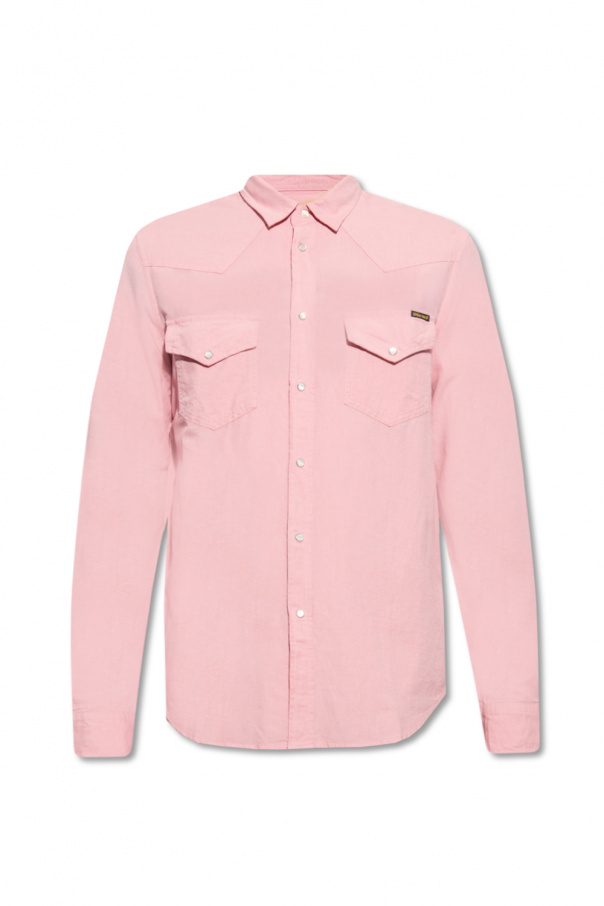 Diesel 'S-EAST-LONG-HS'  des shirt with pockets