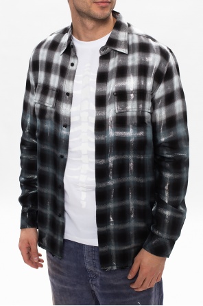 Diesel Lurex-trimmed shirt