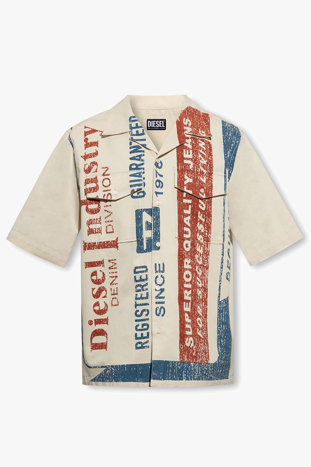StclaircomoShops | Universal Works Garage Long Sleeve Cotton Blend comfortable Shirt | Clothing | Diesel 'captures transitional styling of the moment the Britt sweater vest