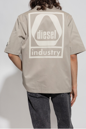 Diesel 'Familiar embroidered houndstooth-print shirt