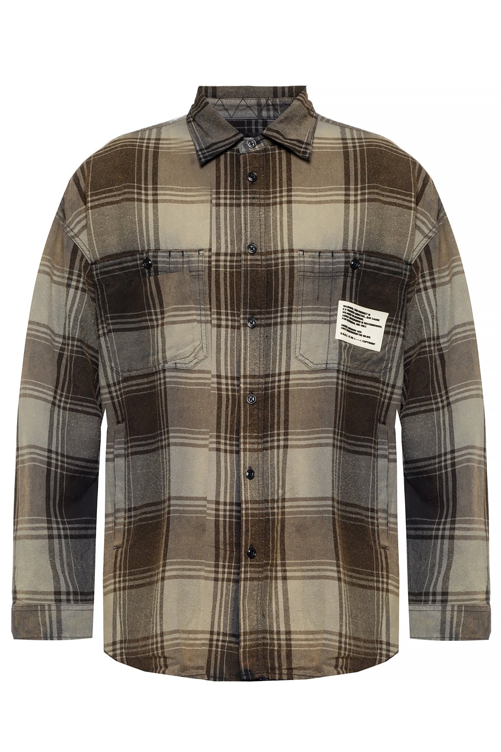 diesel patterned shirt