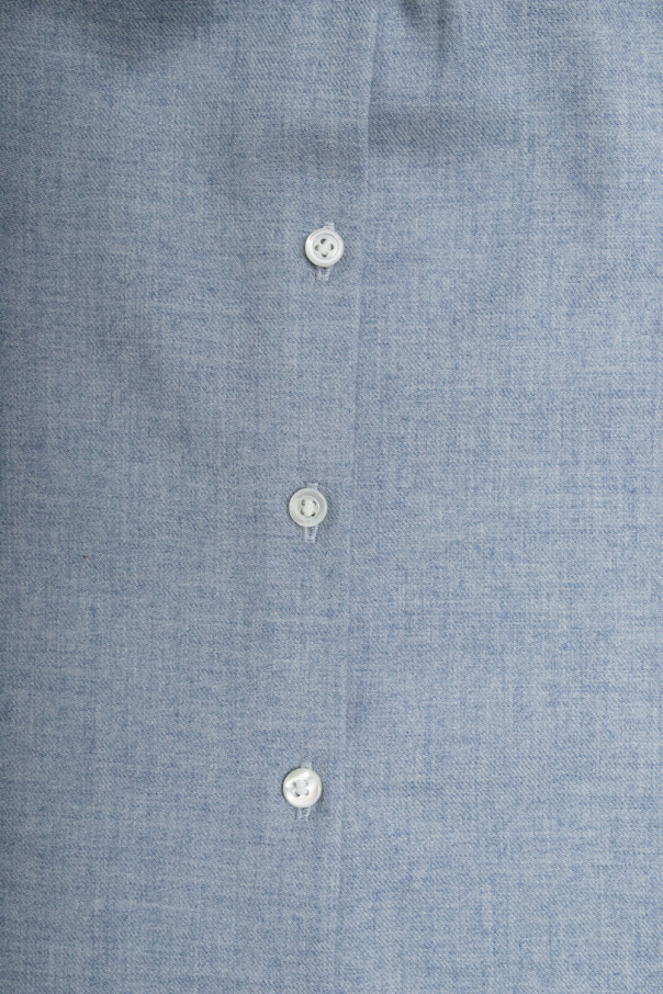 Bonpoint  longsleeved silk-cotton shirt Grau