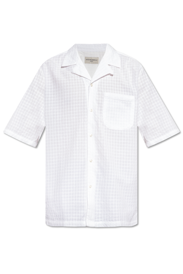 Officine Generale Camisa con bolsillo
