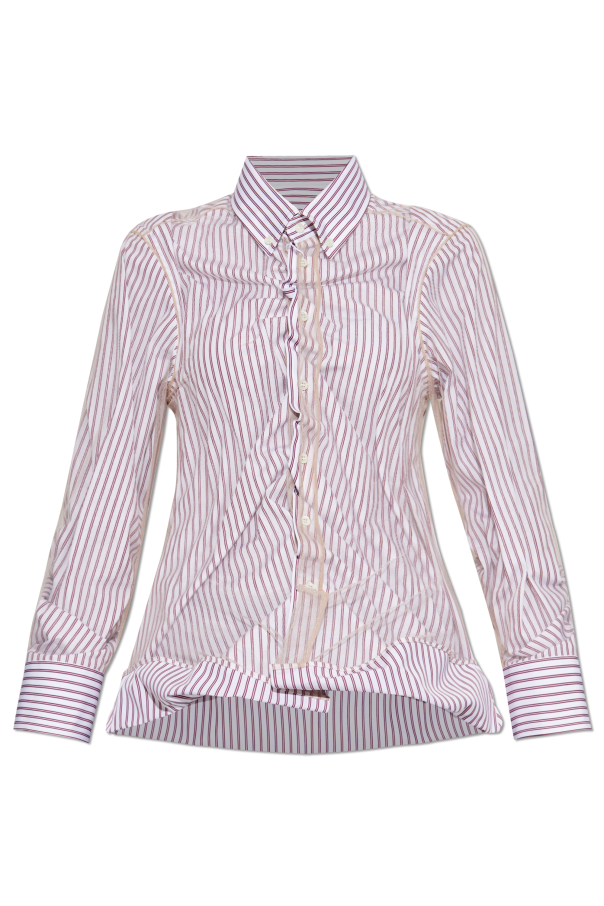 Shirt with stripe pattern od Maison Margiela