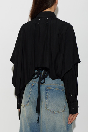 Maison Margiela Oversized Shirt with Tie Detail