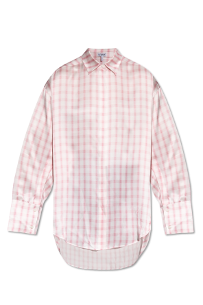 Loose-fitting silk shirt