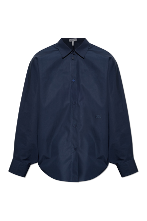 Shirt with embroidered logo