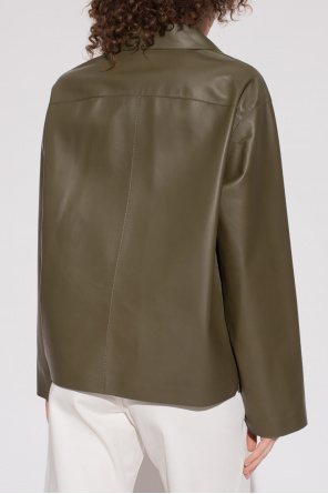 Loewe hooded Leather shirt