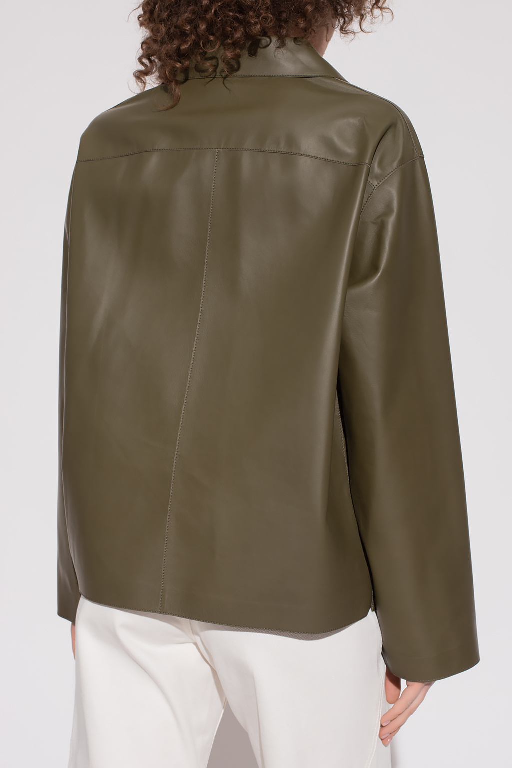 loewe cashmere Leather shirt