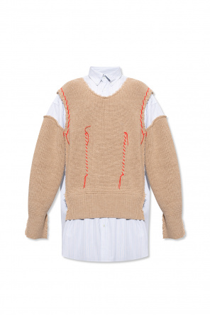 Oversize shirt with wool trims od Maison Margiela