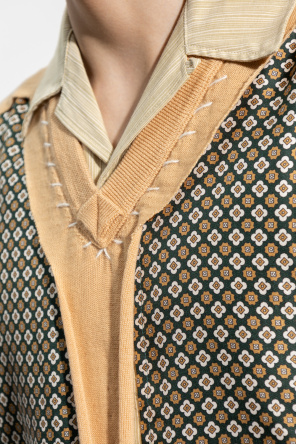 Maison Margiela shirt Zip in contrasting fabrics