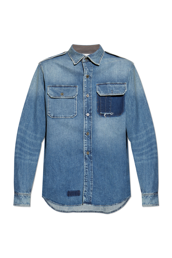 Denim shirt with a `vintage` effect od Maison Margiela
