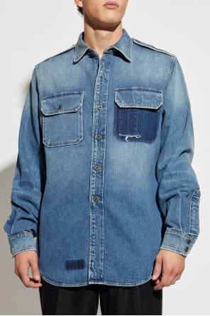 Maison Margiela Jeanshemd mit Vintage-Effekt