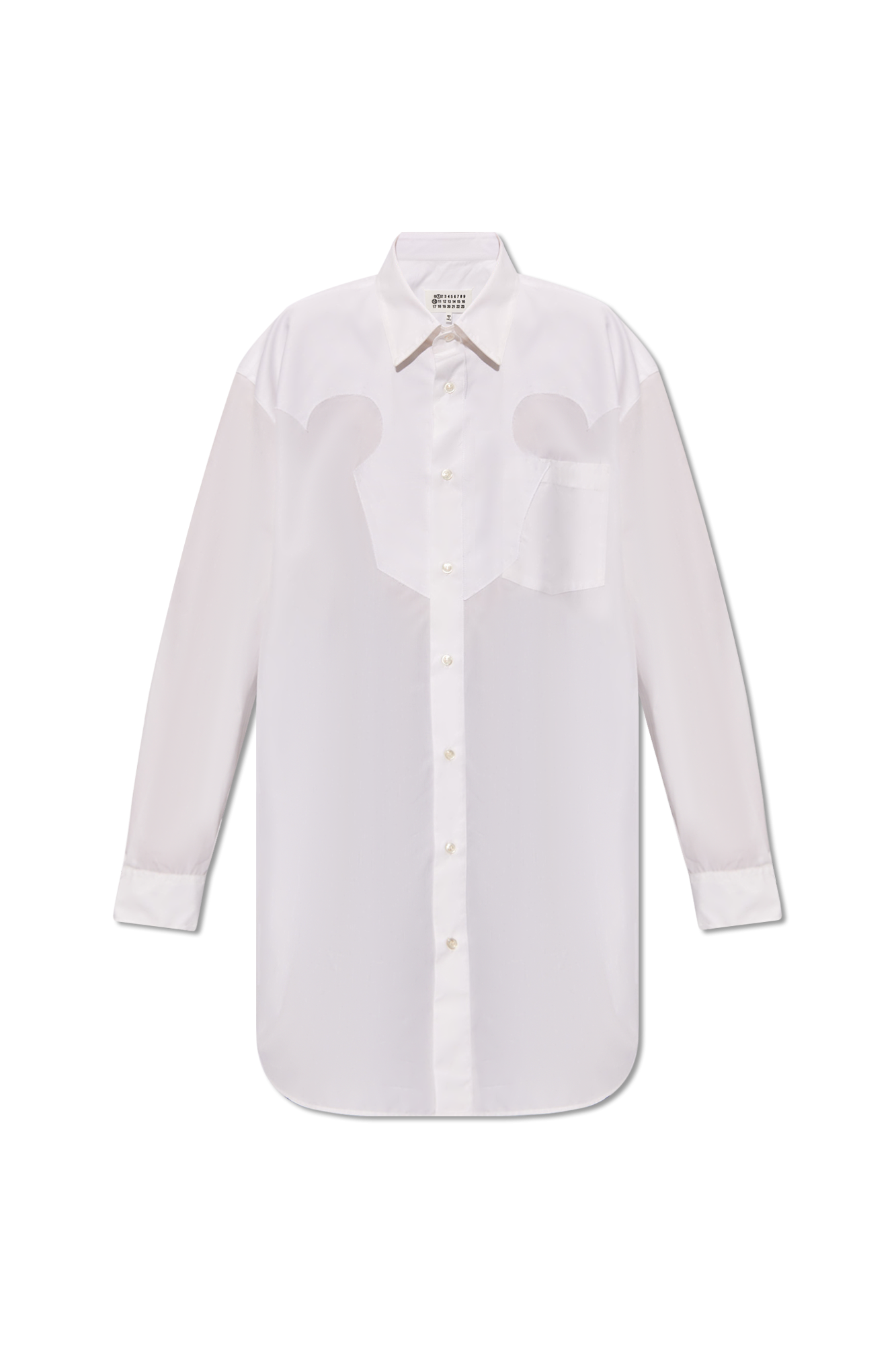 Maison Margiela Raw-trimmed shirt