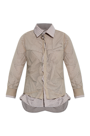 Shirt made of combined materials