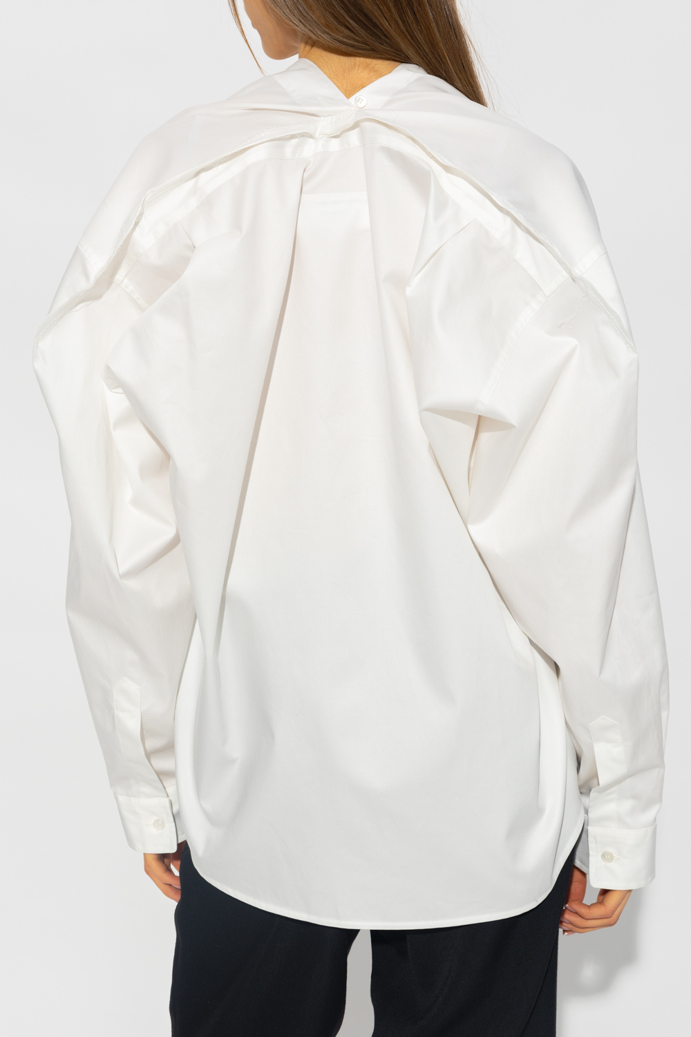 MM6 Maison Margiela Raw-trimmed One shirt