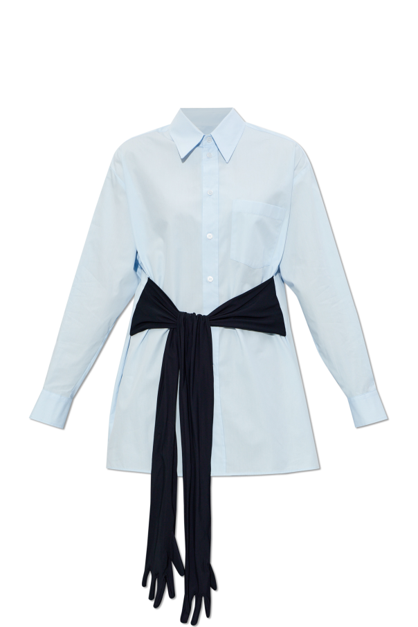 Shirt with decorative tie od MM6 Maison Margiela