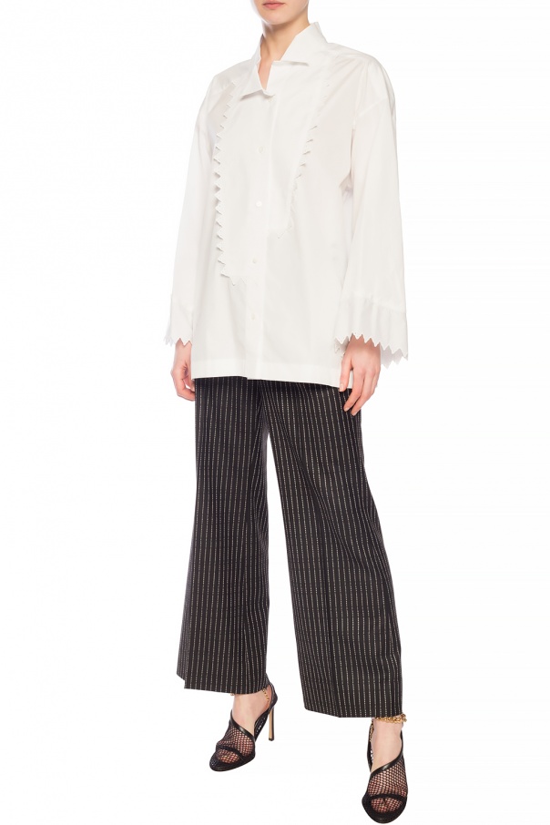 Loewe Asymmetrical shirt with logo