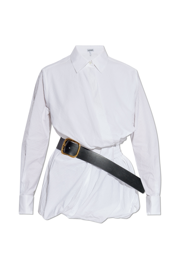 Loewe Ribbed shirt with belt