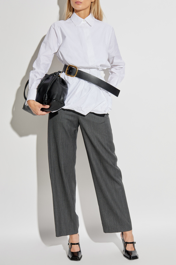 Loewe Ribbed shirt with belt