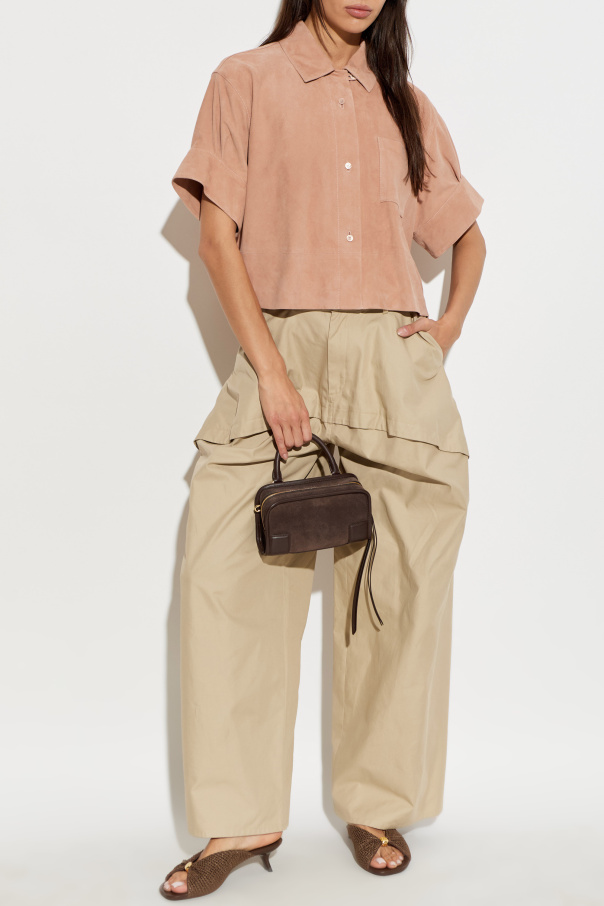 Loewe Suede short-sleeve shirt