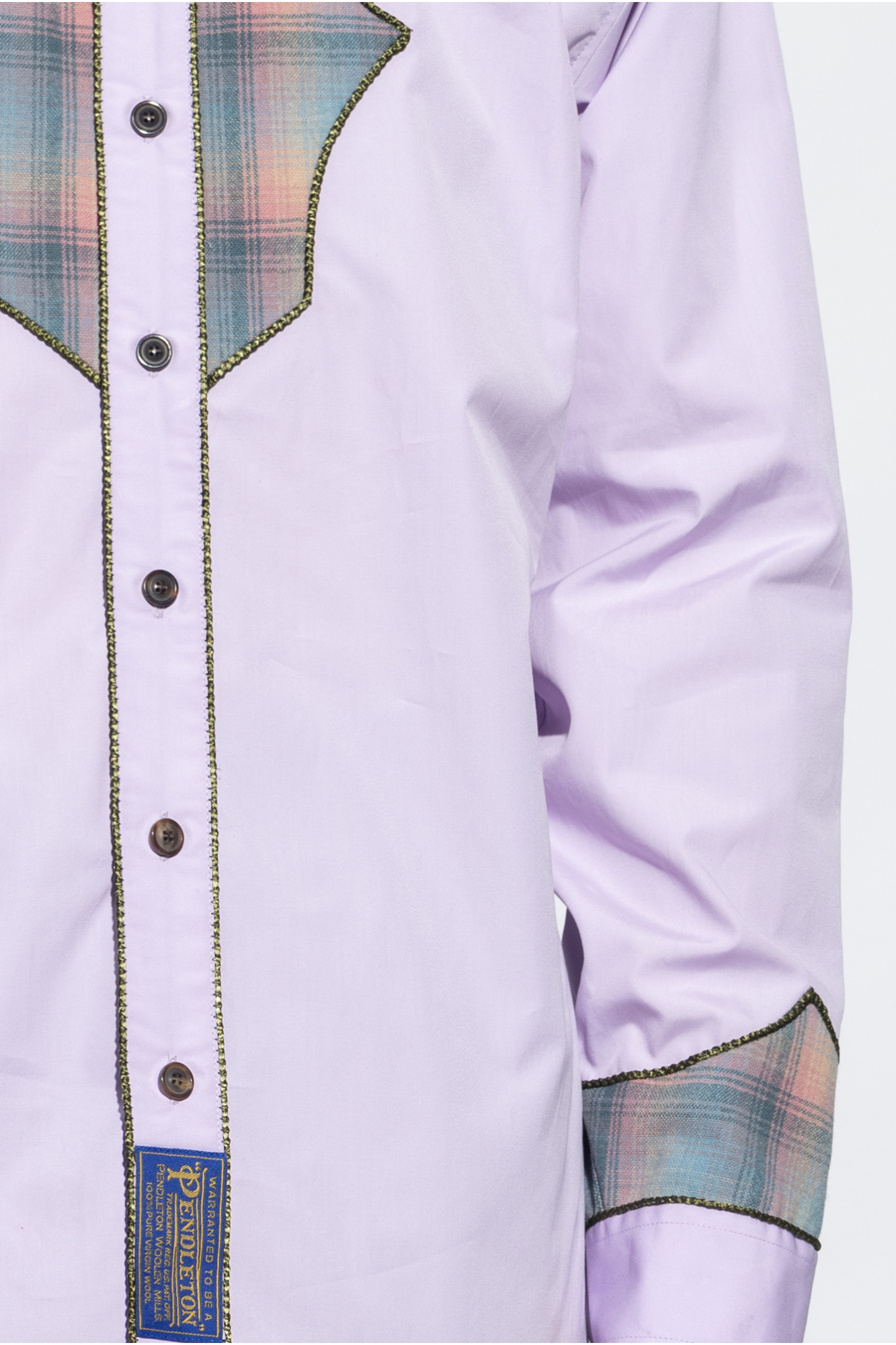 Maison Margiela shirt courtes in contrasting fabrics