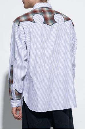 Maison Margiela Shirt Silk in contrasting fabrics