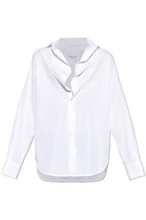 Camisa tipo "oversize" con acabado en bruto