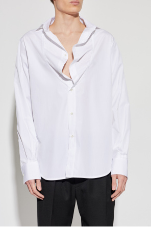 Maison Margiela Camisa tipo "oversize" con acabado en bruto