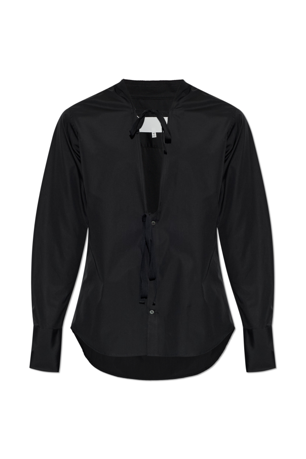 Shirt with decorative tie od Maison Margiela