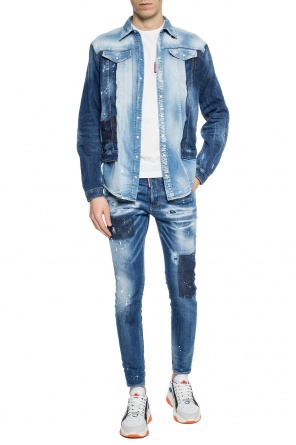 Raw-trimmed denim shirt od Dsquared2
