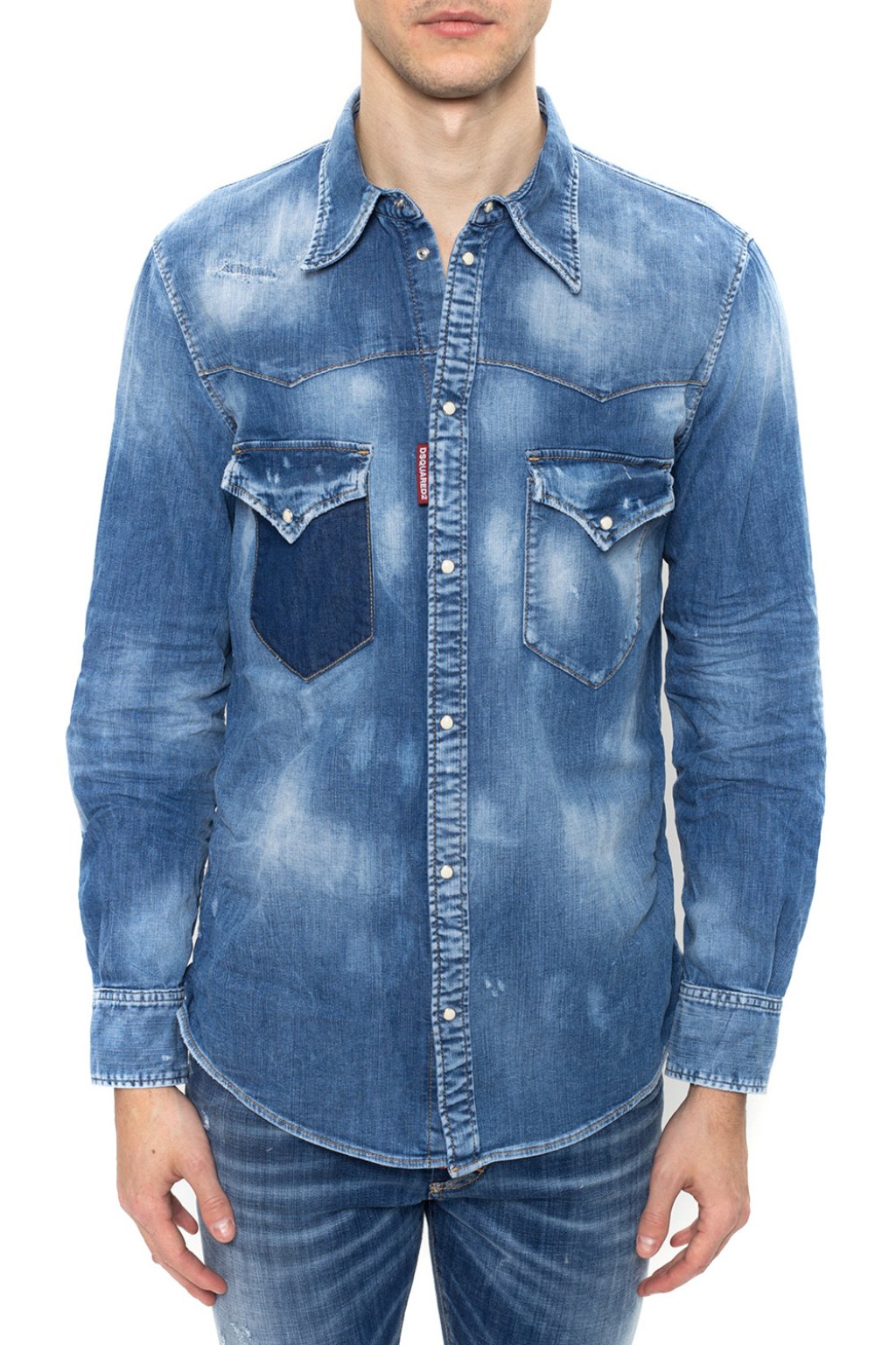 dsquared2 denim shirt mens