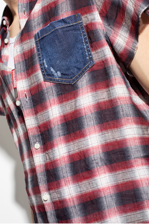 Dsquared2 Checked linen shirt