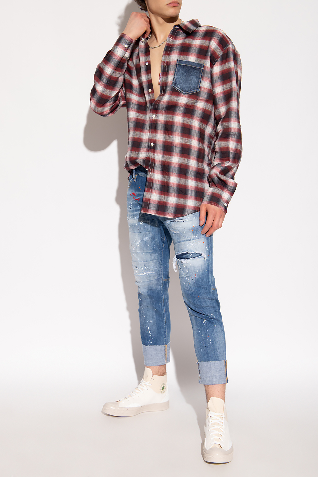 Linen shirt Dsquared2 - GenesinlifeShops Germany - office