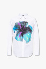 Butterfly Printed Short Sleeve T-Shirt Sam Cotton Crew Neck