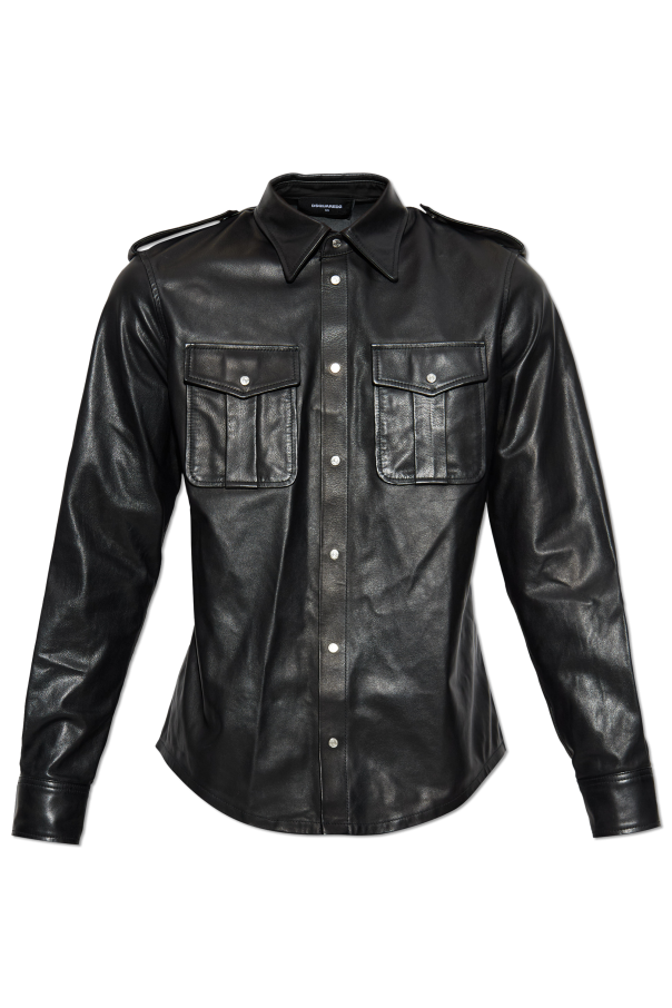Leather shirt od Dsquared2