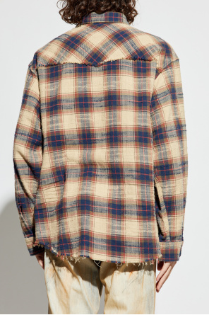 Dsquared2 Camisa de algodón a cuadros