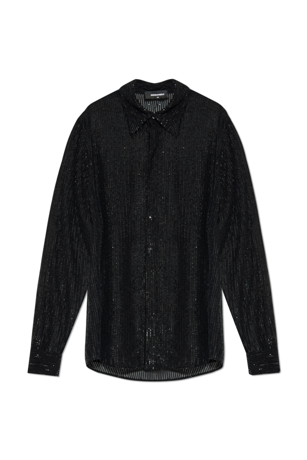 Sequin transparent shirt od Dsquared2