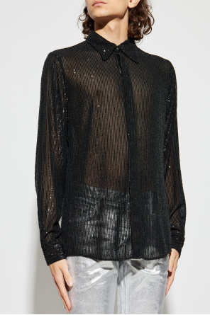 Dsquared2 Transparente Paillettenkoszule