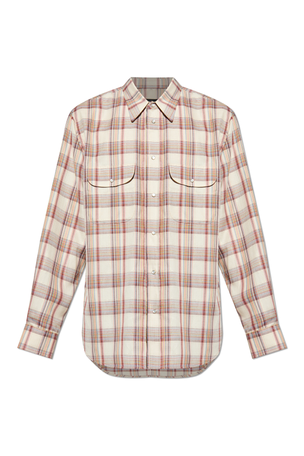 Checked shirt with lurex thread od Dsquared2