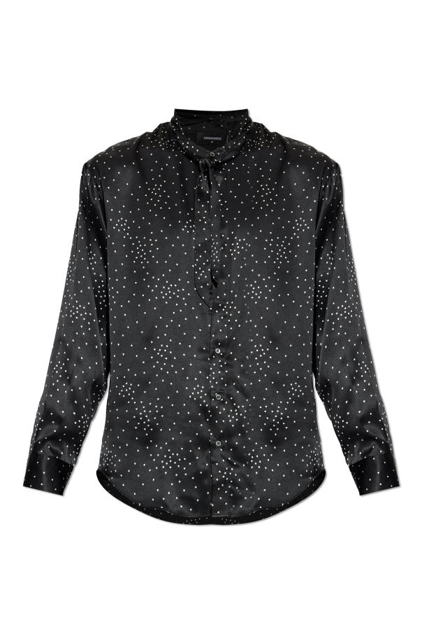 Silk shirt with print od Dsquared2