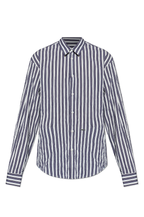 Shirt with a crinkle effect